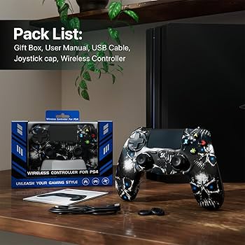 Amazon.com: Kujian Wireless Controller for PS4, Compatible